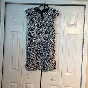 EUC-JCrew Factory Daisy Shift Dress with Flutter Sleeves Size 4